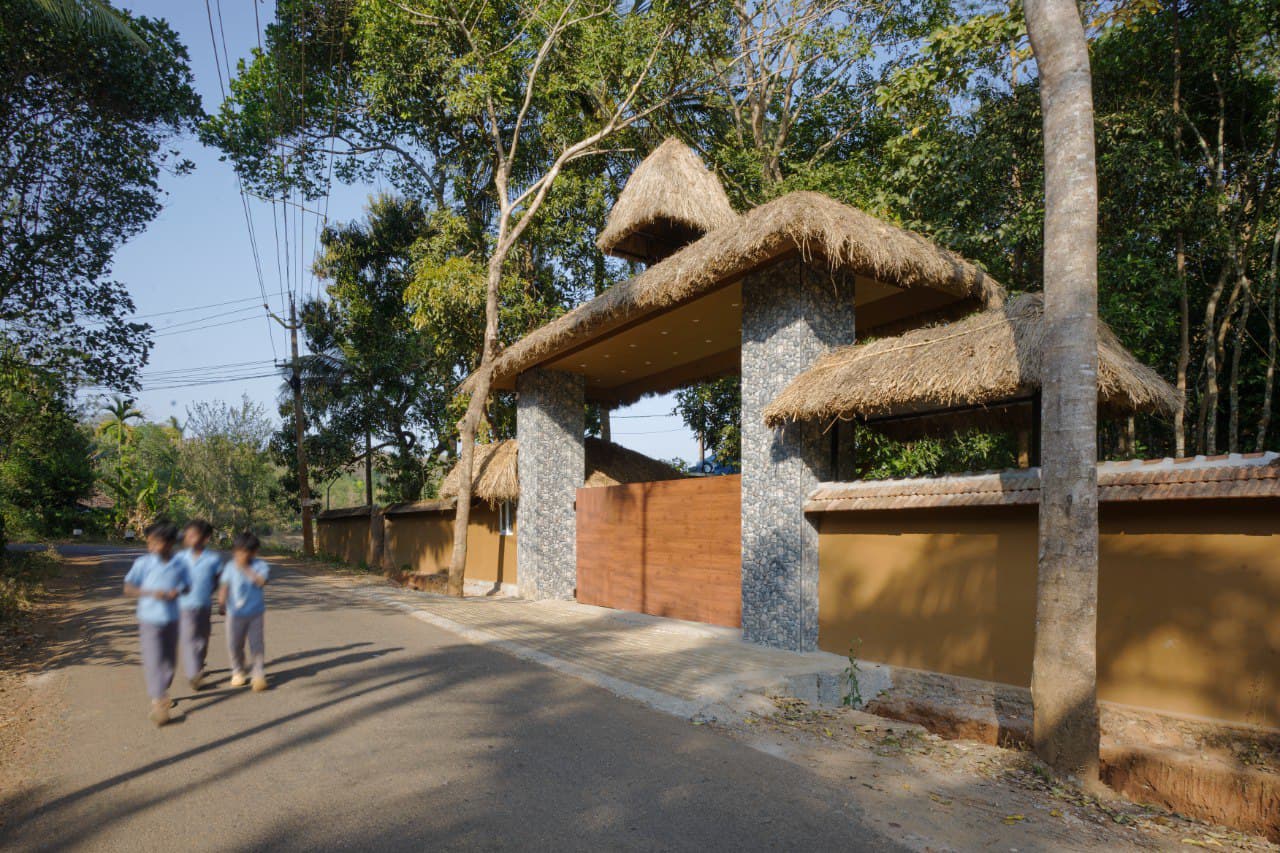Interconnected bamboo chalets at Forest Maze